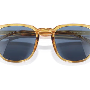 Tango by Sunski in transparent amber with polarized Helio lenses, SuperLight recycled frame, plastic free, for stylish outdoor wear