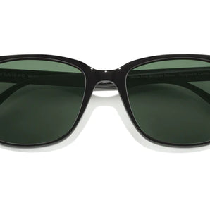 Ventana by Sunski in black with square frame, classic versatile shades for men and women, elegant design for any occasion