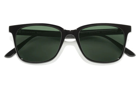 Ventana by Sunski in black with square frame, classic versatile shades for men and women, elegant design for any occasion