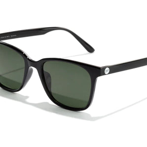 Ventana by Sunski in black with classic square frame, versatile unisex sunglasses for everyday wear and stylish outdoor protection