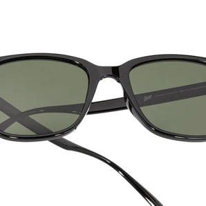 Ventana by Sunski in black with green lenses, classic square frame sunglasses for versatile everyday wear and stylish protection
