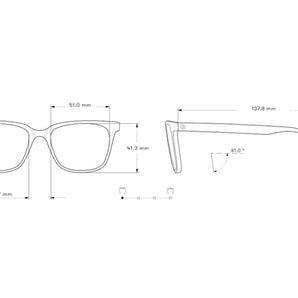 Ventana by Sunski in classic square frame, lightweight glasses for men and women with versatile elegant design from USA-based brand