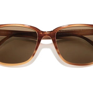 Ventana by Sunski in brown and amber, classic square frame sunglasses with versatile style for men and women occasion wear