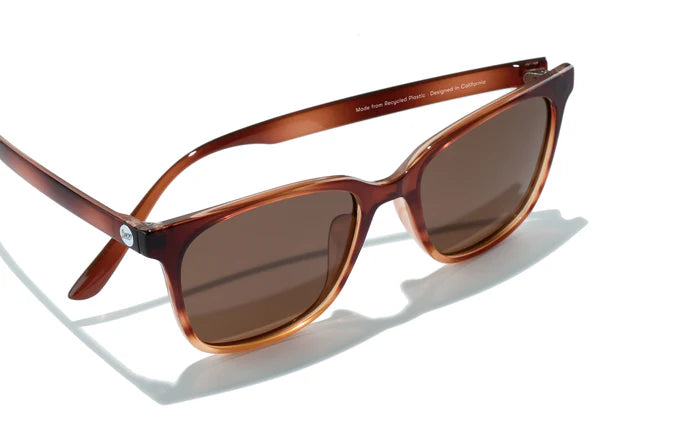 Ventana by Sunski in brown gradient classic square frame sunglasses with simple lines for versatile men and women accessories