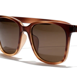 Ventana by Sunski in brown gradient classic square frame sunglasses for men and women versatile for any occasion