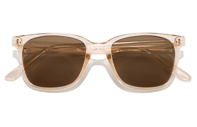 Ventana by Sunski in translucent beige with brown lenses, classic square frame sunglasses for versatile everyday use
