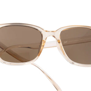 Ventana by Sunski in translucent beige with square frame, classic versatile shades perfect for men and women for any occasion