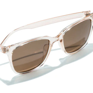 Ventana by Sunski in clear beige with classic square frame, versatile sunglasses for men and women ideal for any occasion