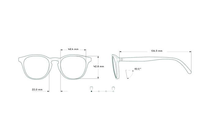 Yuba by Sunski in transparent frame with polarized lenses, lightweight glasses designed for men and women outdoor use