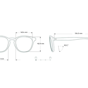 Yuba by Sunski in transparent frame with polarized lenses, lightweight glasses designed for men and women outdoor use