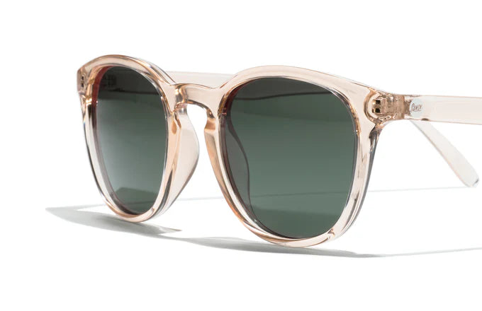 Yuba by Sunski in translucent light brown with polarized lenses and SuperLight Recy frame, stylish unisex sunglasses for outdoor use