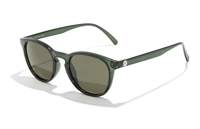 Yuba by Sunski in green translucent frame with polarized lenses lightweight unisex sunglasses ideal for outdoor use
