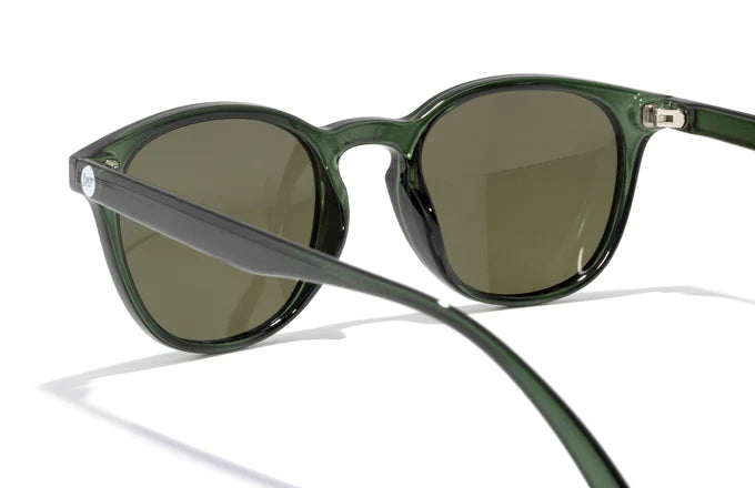 Yuba by Sunski in green with SuperLight recycled frame and polarized lenses, stylish glasses for men and women outdoors