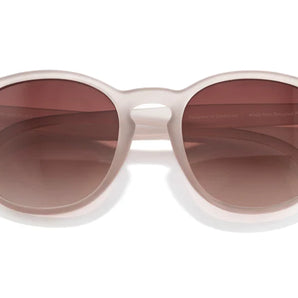 Yuba by Sunski in frosted beige with polarized lenses, SuperLight recycled frame, stylish glasses for men and women outdoor use