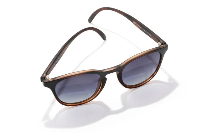Yuba by Sunski in brown and black with polarized lenses, lightweight recycled frame, stylish unisex glasses ideal for everyday wear