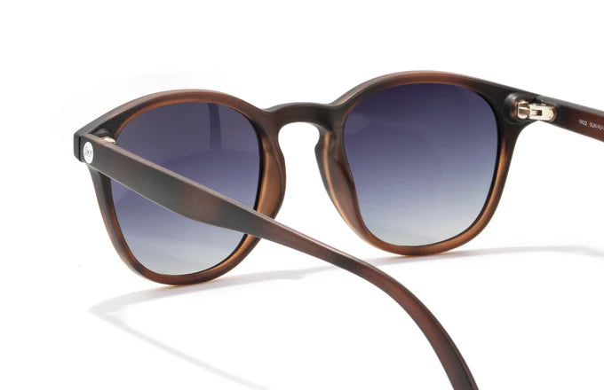 Yuba by Sunski in brown with polarized SuperLight recycled lenses, stylish unisex glasses for everyday outdoor use
