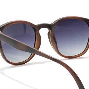 Yuba by Sunski in brown with polarized SuperLight recycled lenses, stylish unisex glasses for everyday outdoor use