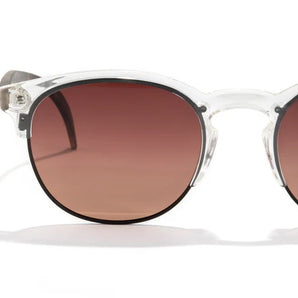 Avila by Sunski clear half frame sunglasses with metal details and lightweight design for versatile men and women eyewear