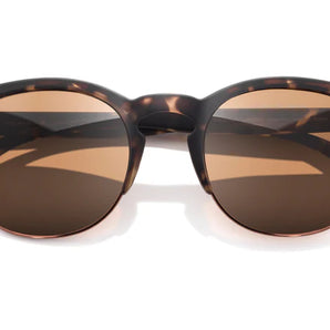 Avila by Sunski in tortoise brown half frame sunglasses with metal details, lightweight and versatile for men and women outdoors