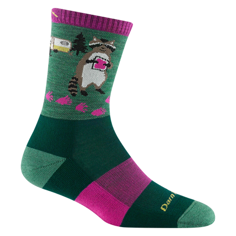 Critter Club Micro Crew Lightweight w/ Cushion Hiking Sock - Women