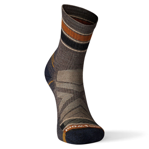 Hike Light Cushion Striped Mid Crew Socks
