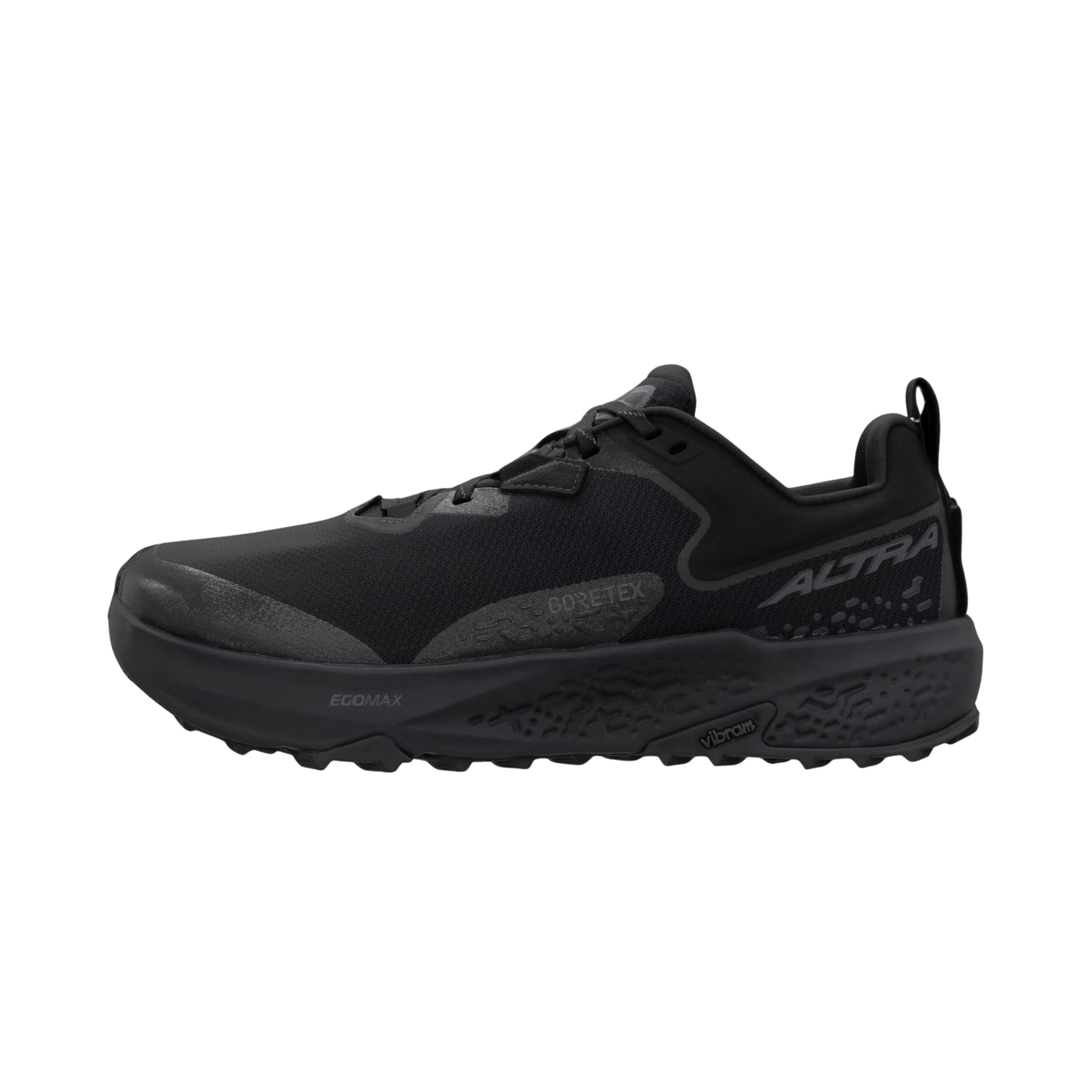 Timp 6 GTX - Men by Altra Footwear in black with waterproof GORE-TEX upper and Vibram outsole, lightweight for trail running and hiking