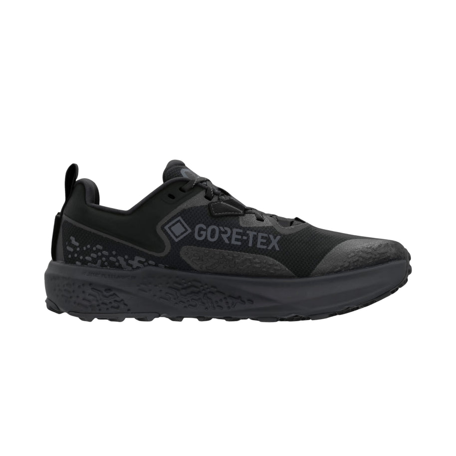 Timp 6 GTX - Men by Altra Footwear in black with waterproof GORE-TEX upper and Vibram outsole, lightweight trail running shoe
