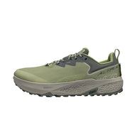 Timp 6 - Men by Altra Footwear in green and grey with sticky outsole and soft rolled mesh upper, durable trail running shoe