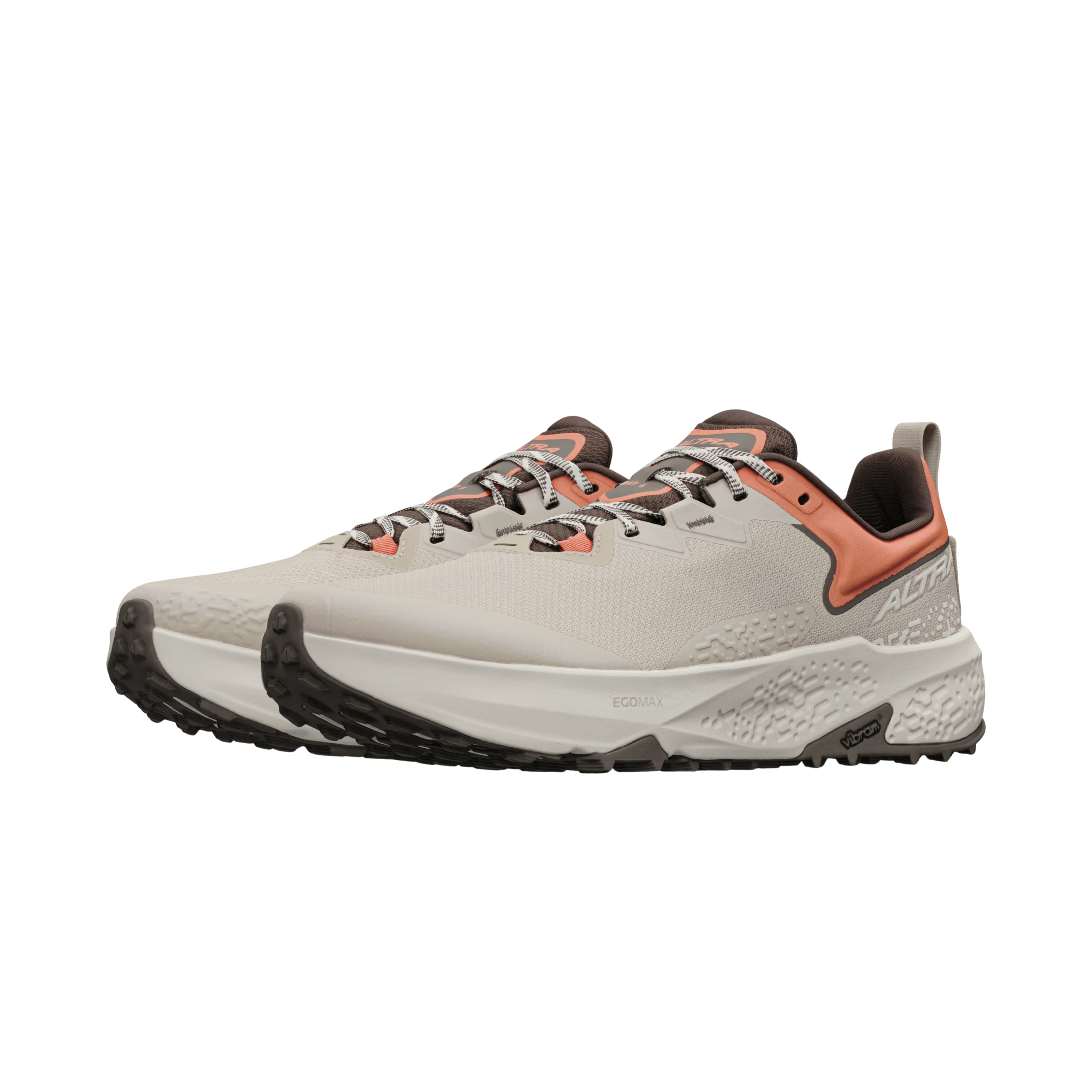 Timp 6 - Men by Altra Footwear in beige and rust with sticky outsole and soft rolled mesh upper for durable trail running performance