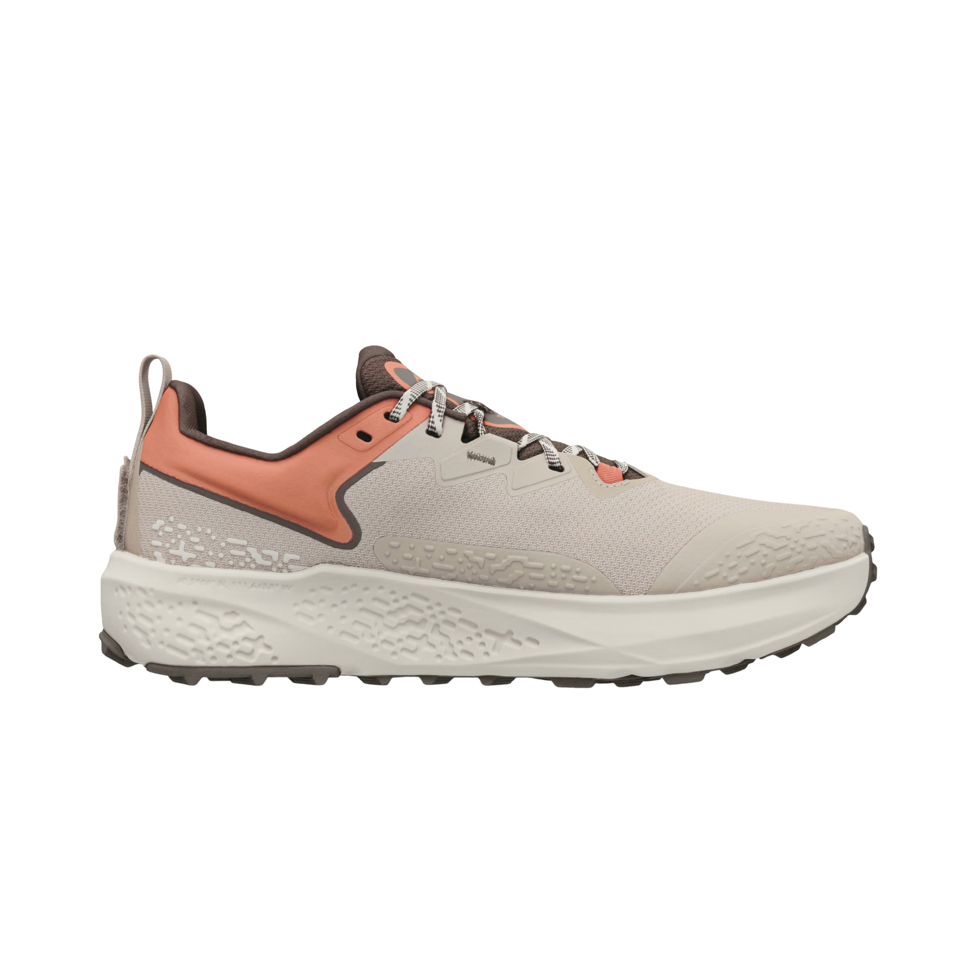 Timp 6 - Men by Altra Footwear in beige and orange with sticky outsole and soft rolled mesh upper for durable trail running and outdoor use