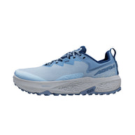 Timp 6 - Women by Altra Footwear in blue with sticky outsole and soft rolled mesh upper, durable trail running shoe for rugged terrain