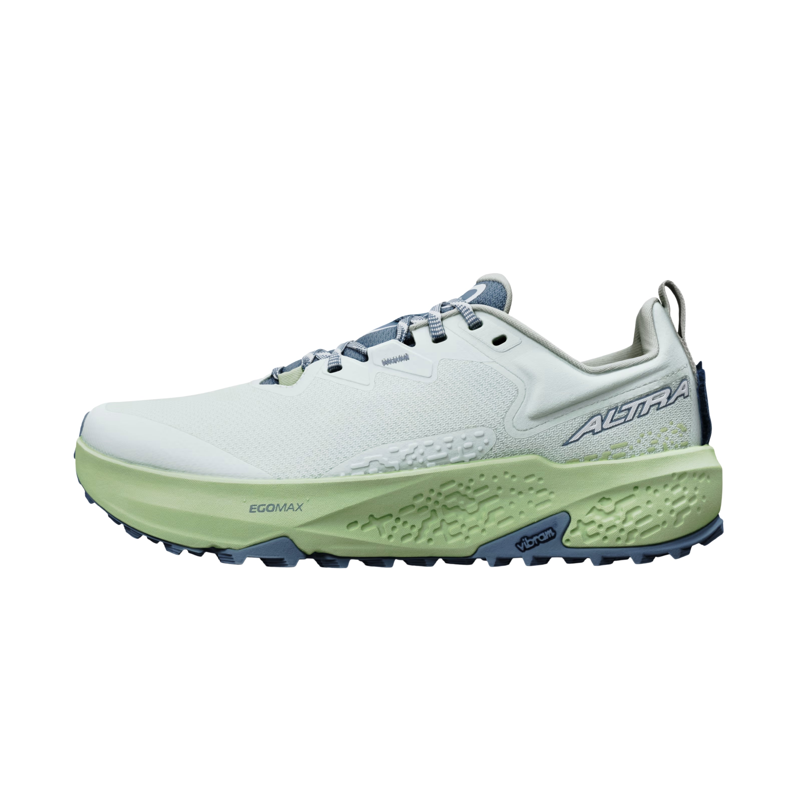 Timp 6 - Women by Altra Footwear in light green and white with sticky outsole and soft rolled mesh upper for durable trail running and hiking