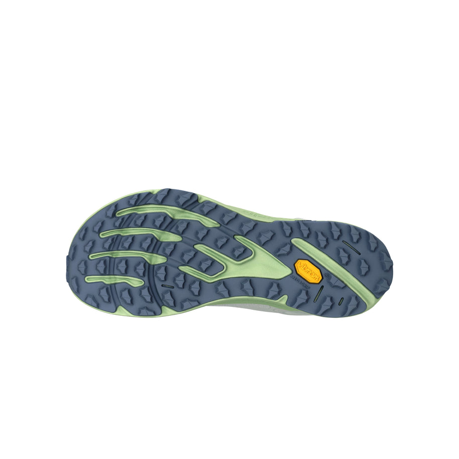 Timp 6 - Women by Altra Footwear in green and blue with redesigned sticky outsole for durable traction on rugged trail running terrain