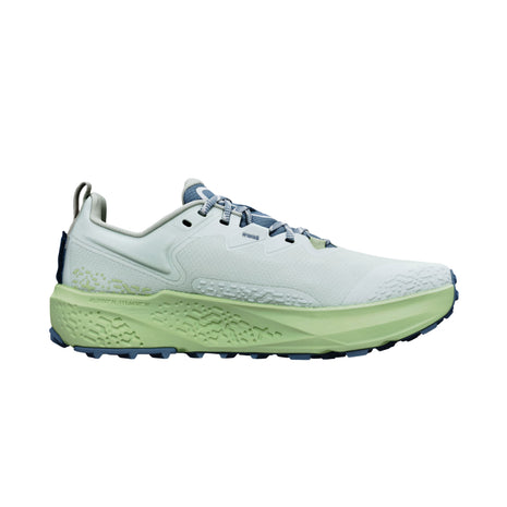 Timp 6 - Women by Altra Footwear in light green and blue with sticky outsole and soft rolled mesh upper for durable trail running and outdoor use