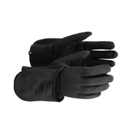 Lumen Fleece Hybrid Glove 2 by Craft in black, 2-in-1 running gloves with reflective details for cold weather and intense running