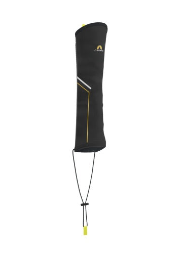 Pole Quiver by La Sportiva in black with yellow accents, designed for quick pole storage and easy attachment to trail running backpacks
