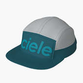GOCap - Comp - Century by Ciele in grey and teal with stretch flexweave fabric, UPF 50+, designed for running and outdoor use in Canada