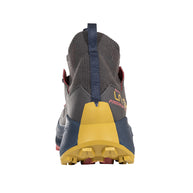 Prodigio Hike GTX - Women by La Sportiva in grey blue and yellow, durable hiking shoe for efficient mountain terrain movement