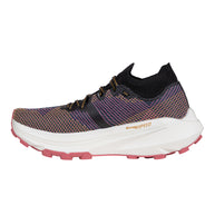 Prodigio Pro - Women by La Sportiva in black and pink with XFlow Speed technology, ultralight trail running shoe for competitive athletes