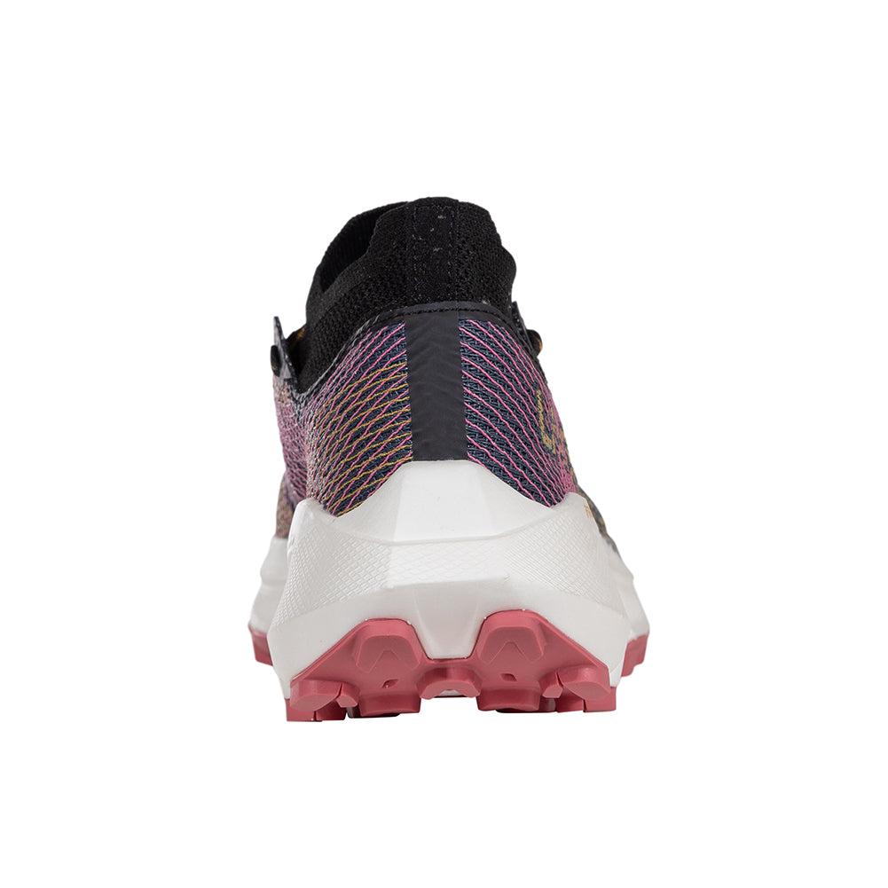 Prodigio Pro - Women by La Sportiva in pink and black with XFlow Speed technology, ultrarunning trail shoe for competitive athletes