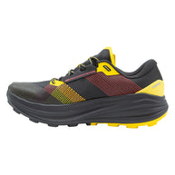 Prodigio Max - Men by La Sportiva in black and yellow, cushioned trail running shoe for ultra-distance races and rugged outdoor use