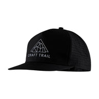 CTM Distance Tech Trucker Cap by Craft in black with breathable mesh lining and moisture-wicking fabric for running and outdoor use