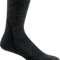 Light Hiker Micro Crew Lightweight Hiking Sock - Men by Darn Tough in dark grey with mesh panels and smooth ribbing for breathability and fit