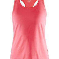 ADV Essence Singlet - Women by Craft in coral pink, soft recycled polyester with moisture transport for everyday training top