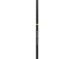 Evotrail FX ONE TA by Leki in black and neon yellow, stable aluminum trail running pole with cork grip for rugged outdoor use