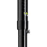 Ultratrail FX ONE by Leki in black, trail running poles with Trail Shark grip-strap system designed for race performance and control
