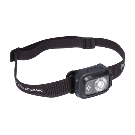 Sprint 225 Headlamp by Black Diamond in black, compact lightweight light ideal for fast running and safety during early morning workouts