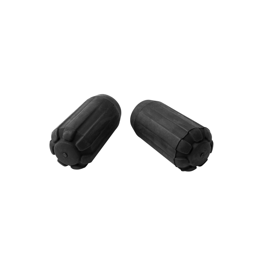 Z-Pole Rubber Tip Protectors by Black Diamond in black, reduce noise and terrain scarring for BD Distance Series Z-Poles on trails
