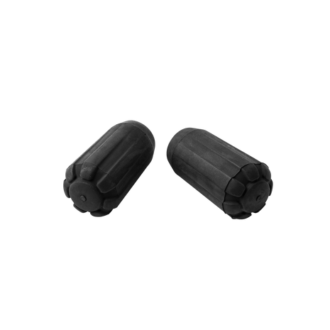 Z-Pole Rubber Tip Protectors by Black Diamond in black, reduce noise and terrain scarring for BD Distance Series Z-Poles on trails