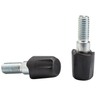 Tech Tip - Rubber by Black Diamond in black, durable replacement pole tips for hard surfaces with non-marking grip and trail protection